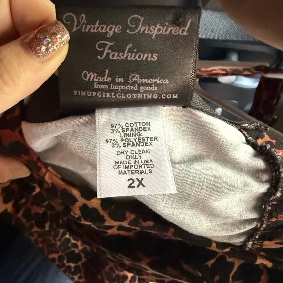 Pinup Girl Clothing Leopard Print Dress - Picture 4 of 6